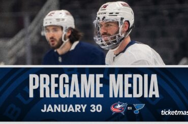 Boone Jenner and Pascal Vincent speak to media ahead of tonight's game. | Pregame Media (01/30/24)