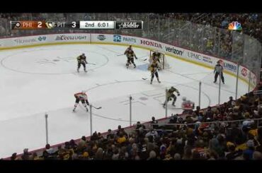 Philadelphia o-zone forecheck, Pittsburgh d-zone pressure