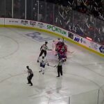 Jake Evans of the Laval Rocket scores vs. the Toronto Marlies 12/28/19