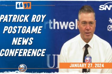 Islanders coach Patrick Roy laments missed early opportunities in OT loss to Panthers | SNY
