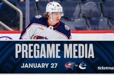 KENT JOHNSON RETURNS HOME to Vancouver for matchup with Canucks | Pregame Media (1/27/24)