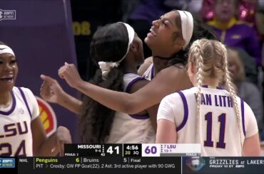 🔥 Angel Reese Drops Double-Double: 21pts/13rebs In #7 LSU Tigers win vs Missouri | HIGHLIGHTS