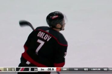 Dmitry Orlov scores goal against Connor Ingram / 27.01.2024