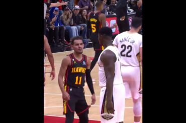 Trae bumped into Zion 😂 #shorts