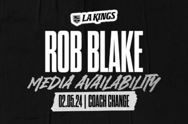 General Manager Rob Blake addresses the Media Following a Mid-Season Coaching Change | LA Kings