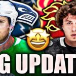 BIG UPDATES W/ ELIAS LINDHOLM & ANDREI KUZMENKO (Vancouver Canucks, Calgary Flames News Today 2024)