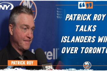 Islanders coach Patrick Roy 'pleased' with big road win in Toronto | SNY