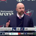 Pascal Vincent said he's happy for Elvis Merzlikins and had praise for Cole Sillinger after the win