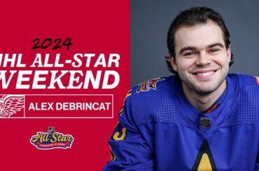 Alex DeBrincat at the 2024 NHL All Star Game
