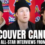 Elias Pettersson, Quinn Hughes & Brock Boeser talk All-Star, Elias Lindholm, Meeting Wayne Gretzky