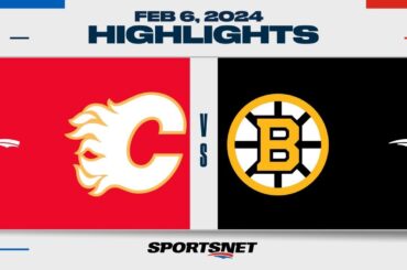 NHL Highlights | Flames vs. Bruins - February 6, 2024