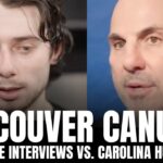 Rick Tocchet & Quinn Hughes React to Elias Lindholm Canucks Debut vs. Carolina, Canucks vs. Canes