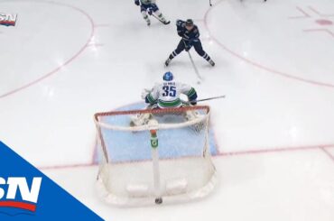 Kyle Connor Strips Tyler Myers Of Puck, Dekes Out Thatcher Demko To Score