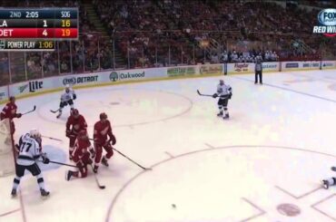 Luke Glendening's No Quit Attitude put to the test by Jeff Carter