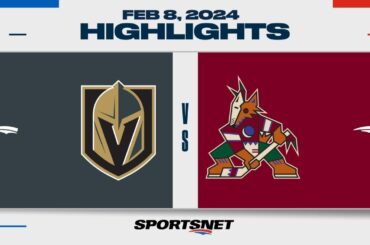 NHL Highlights | Golden Knights vs. Coyotes - February 8, 2024