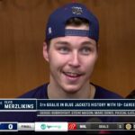 Elvis Merzlikins: "It was amazing....This is a perfect way to end before this break."