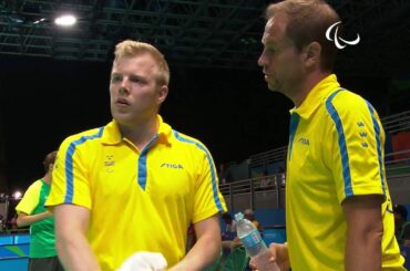 Table Tennis | SWE v BRA | Men's Singles - Qualification Class 8 Group F | Rio 2016 Paralympic Games
