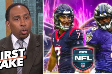 FIRST TAKE | Lamar Jackson's MVP class or CJ Stroud's magic? - Stephen A. on how Ravens beat Texans
