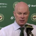 Wild head coach John Hynes addressed the media after win over Penguins