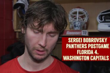 Sergei Bobrovsky, Panthers Postgame: Florida 4, Washington Capitals 2