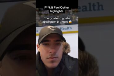 Crazy Goalie Beef 🥩 #hockey #icehockey #nhl #hockeygoalie