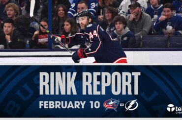 Columbus Blue Jackets return to action vs. the Tampa Bay Lightning at Home | Rink Report (2/10/24)