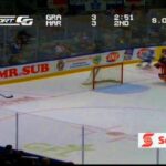 Sam Carrick's late behind the play hits on Anthony Mantha and Martin Frk