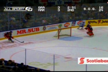 Sam Carrick's late behind the play hits on Anthony Mantha and Martin Frk