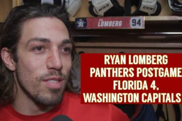 Ryan Lomberg, Panthers Postgame: Florida 4, Washington Capitals 2