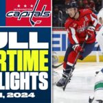 Vancouver Canucks at Washington Capitals | FULL Overtime Highlights - February 11, 2024