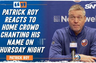 Isles coach Patrick Roy talks crowd chanting for him, Adam Pelech play, Casey Cizikas return | SNY