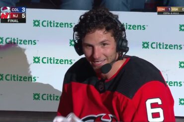 John Marino PostGame Interview | Colorado Avalanche vs New Jersey Dev