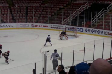 48 Gavin White stops a breakaway against Rochester