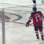 Simon Nemec NJ Devils: Warmups Before 12/13 vs. Boston #simonnemec #njdevils