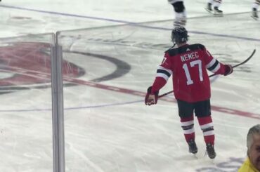 Simon Nemec NJ Devils: Warmups Before 12/13 vs. Boston #simonnemec #njdevils