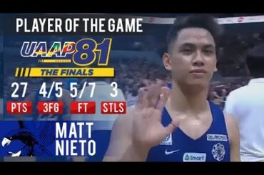 UAAP 81 MB: Matt Nieto drops 27 pts to earn PoG, tows Ateneo to a Game 1 victory | December 1, 2018