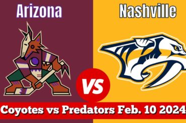 Arizona Coyotes vs Nashville Predators | Live NHL Play by Play & Chat