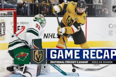 Wild @ Golden Knights 2/12 | NHL Highlights 2024