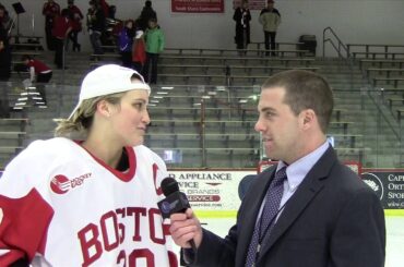BU forward Marie-Philip Poulin WHEA Final Post-Game Reaction