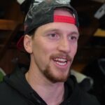 Thomas Chabot, Shane Pinto and Jacques Martin Pregame Availability vs CBJ
