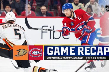 Ducks @ Canadiens 2/13 | NHL Highlights 2024