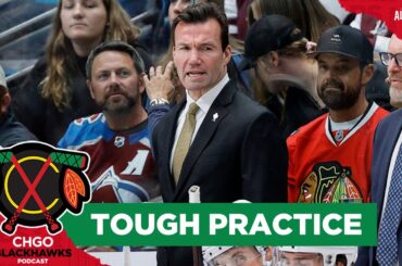 Luke Richardson holds INTENSE practice after disappointing loss | CHGO Blackhawks Podcast