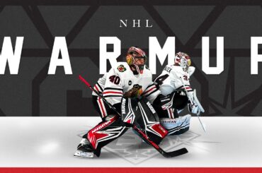 NHL Warmup: Chicago Blackhawks Petr Mrazek & Arvid Soderblom
