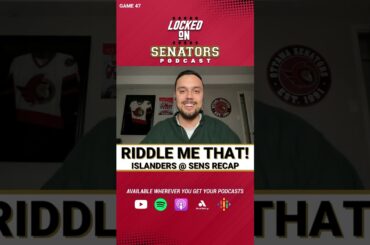 60 Second Recap: New York Islanders @ Ottawa Senators | #nhl Game Recap #shorts