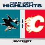 NHL Highlights | Sharks vs. Flames - February 15, 2024
