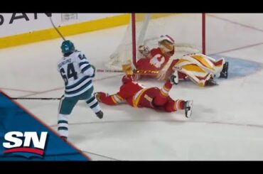 Flames Give Up Two Defensive Zone Turnovers As Sharks Claim The Lead