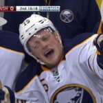 Eichel injures ankle tangling with Orlov along boards