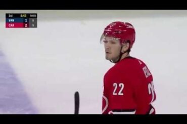 Brett Pesce  goal vs VAN Oct 09, 2018