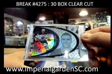 BREAK #4275: 30 BOX 2021-22-22-23 COMBINE #upperdeck CLEAR CUT NHL HOCKEY BOX CASE