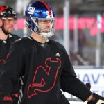 New Jersey Devils Stadium Series practice